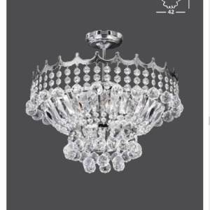 Lustra eleganta design LUX Versailles 5L crom 112606 universul-luminii.ro