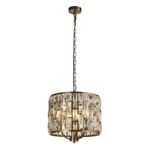 Lustra eleganta design modern Bijou 3Lt alama antic/ champagne