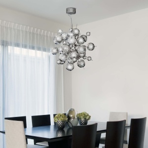Lustra eleganta design ultra-modern Molecule crom 8312-12CC SRT 185236 universul-luminii.ro