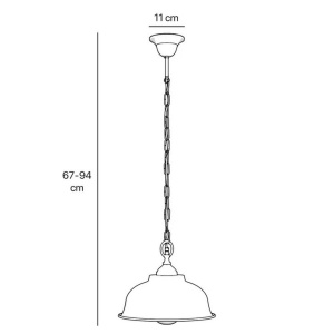 Lustra exterior IP44 realizat manual din alama Lipari - Img 2