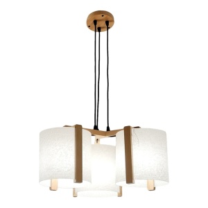Lustra fabricata manual din lemn SCALA 3L - Img 2