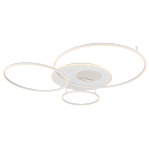 Lustra LED aplicata design circular INVERTINA alb - Img 6