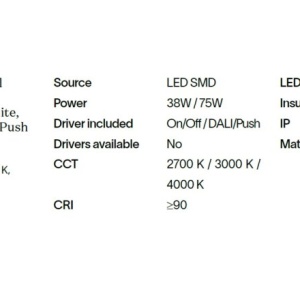 Lustra LED aplicata design circular OZ PL D080 ON-OFF OTTONE 3000K - Img 3