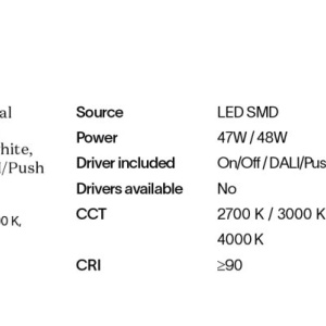 Lustra LED aplicata design circular Oz pl d60 on-off 4000k alama - Img 3