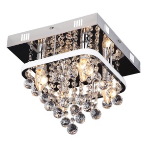 Lustra LED aplicata design elegant Pallas, 30x30cm - Img 1