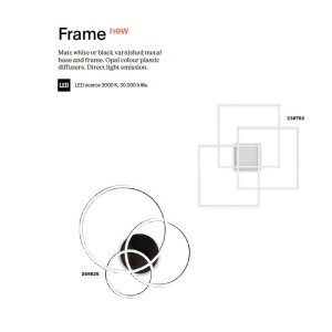 Lustra LED aplicata design geometric FRAME PL QUADRATO nergru - Img 2