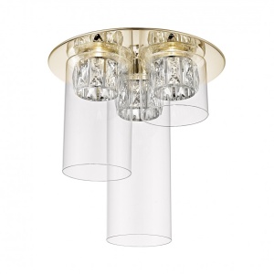 Lustra LED aplicata design modern GEM auriu C0389-03F-F7AC ZL - Img 1