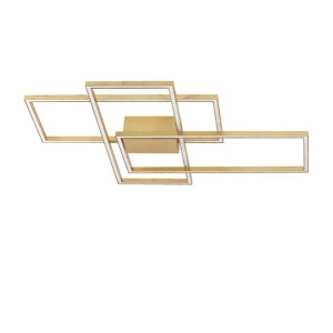 Lustra LED aplicata design modern geometric BILBAO 55W aurie NVL-9508432 - Img 1