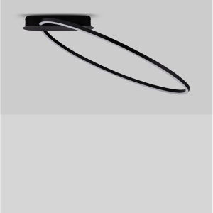 Lustra LED aplicata design modern minimalist KIKLOS negru - Img 3