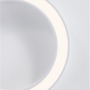 Lustra LED aplicata design modern OPAL 50W alba - Img 7