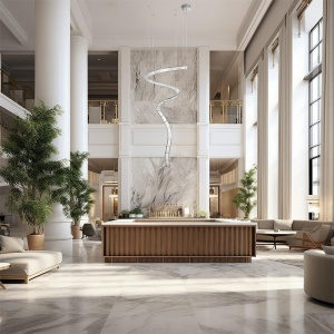 Lustra LED casa scarii design deosebit CHARMES 1A crom - Img 2