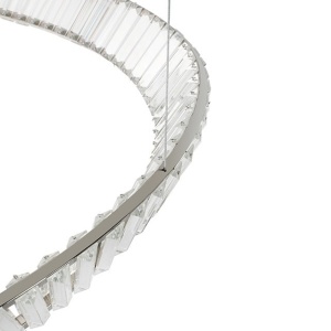 Lustra LED casa scarii design deosebit CHARMES 1A crom - Img 10