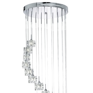 Lustra LED casa scarii design modern Ice Cube H-1,8M 6720-20-LED SRT - Img 4