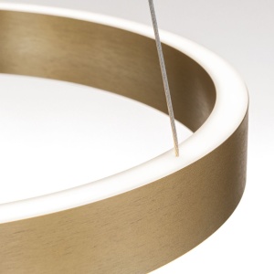 Lustra LED circulara iluminat sus si jos KOLK auriu periat 40cm - Img 2
