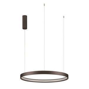 Lustra LED circulara PERRINE 60cm, maro