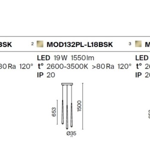Lustra LED cu 3 pendule stil minimalist modern Cascade alama 227116 universul-luminii.ro