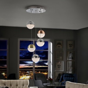 Lustra LED cu 5 pendule design modern Sphere SV-793534 65226 universul-luminii.ro