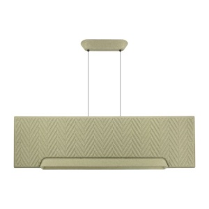 Lustra LED cu panou acustic ECHO verde deschis