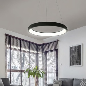 Lustra LED cu telecomanda design circular ANTONIO 61 CCT BK 120206 universul-luminii.ro