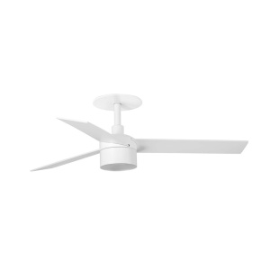 Lustra LED cu Ventilator incastrabil tavan cu telecomanda RUDDER TEK 3 L alb/frasin 2700K