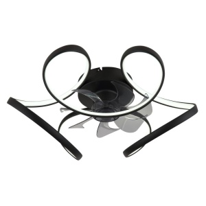 Lustra LED cu ventilator si telecomanda LORIS 03638 GL 247066 universul-luminii.ro
