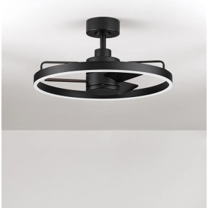 Lustra LED cu ventilator si telecomanda LUNAIR negru - Img 3