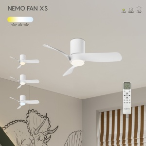 Lustra LED cu ventilator si telecomanda NEMO alb - Img 5