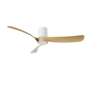 Lustra LED cu Ventilator si telecomanda NEMO G alb/lemn - Img 4