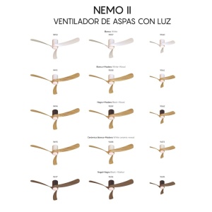 Lustra LED cu Ventilator si telecomanda NEMO II XS negru/nuc - Img 7