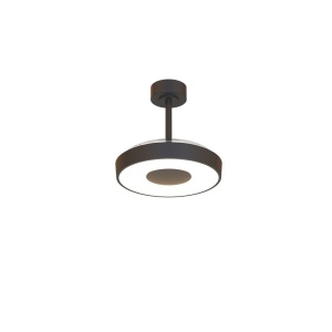 Lustra LED cu Ventilator tavan smart sistem TUYA si telecomanda COIN negru - Img 3