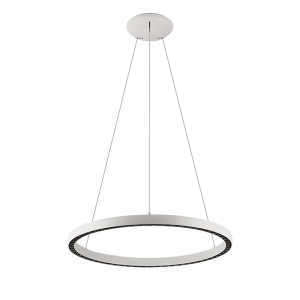 Lustra LED design circular, Diametru 62,8cm, RIUMAR alb, MA-8672 - Img 1