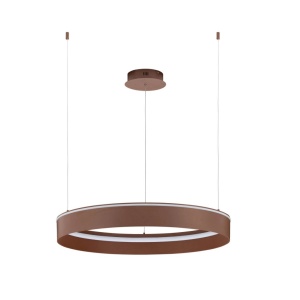 Lustra LED design circular OLIVIA maro inchis D-78cm - Img 6