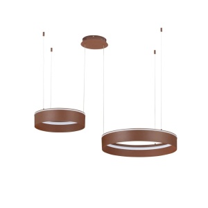 Lustra LED design circular OLIVIA maro inchis - Img 2
