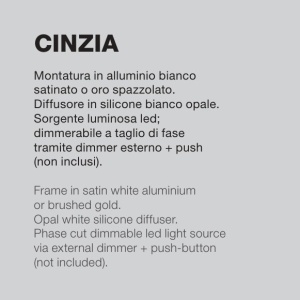 Lustra LED design modern Cinzia S auriu sau alb 227076 universul-luminii.ro