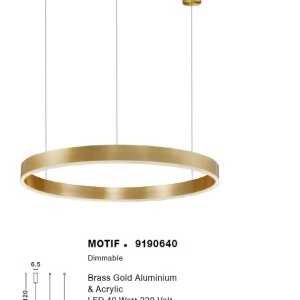 Lustra LED design modern circular MOTIF 40W NVL-9190640 - Img 3