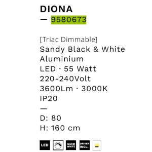Lustra LED design modern DIONA 120x30cm, 3000K 158246 universul-luminii.ro