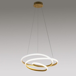 Lustra LED design modern Diva 85cm, auriu, alb sau titan