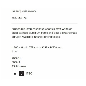 Lustra LED design modern geometric ORACLE SLIM SP D070 SQUARE 3000K ON-OFF WH 94056 universul-luminii.ro