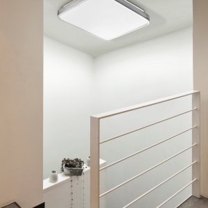 Lustra LED dimabila cu telecomanda de tavan/plafon Quadro 50 neagra 70216 universul-luminii.ro