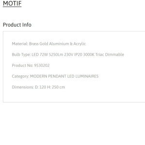 Lustra LED dimabila design circular MOTIF D-120cm - Img 4