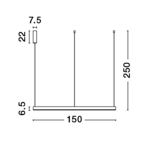 Lustra LED dimabila design circular MOTIF D-150cm - Img 5