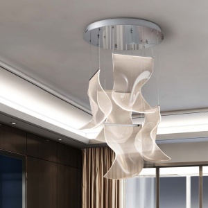 Lustra LED dimabila design exclusivist 50cm Velos II crom