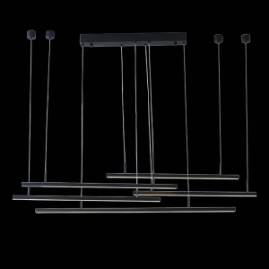 Lustra LED dimabila design modern Merlo black ZZ AZ3184 80196 universul-luminii.ro