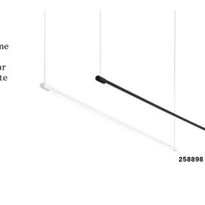 Lustra LED liniara design modern minimalist YOKO SP NERO - Img 3