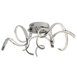 Lustra LED moderna design cromat Twirls 38W 9233-3CC SRT - Img 1