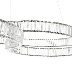 Lustra LED moderna design deosebit CHARMES 160A crom - Img 8