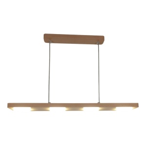 Lustra LED rustica fabricata manual din lemn OKIO 4L - Img 4