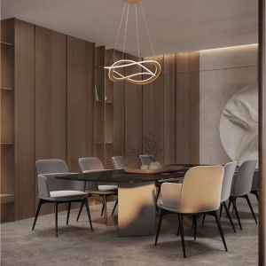 Lustra LED suspendata Celestia auriu - Img 6
