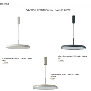 Lustra LED suspendata CLARA 60 CCT SWITCH dimm alba 144486 universul-luminii.ro