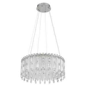 Lustra LED suspendata cu telecomanda KLUNKA crom 620926 universul-luminii.ro